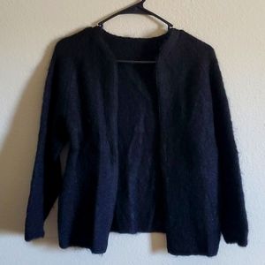Vintage wool open sweater